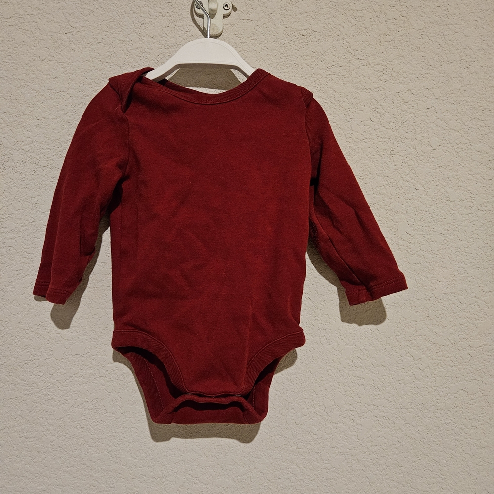 Banana Republic Deep Red Kids Long Sleeve Bodysuit